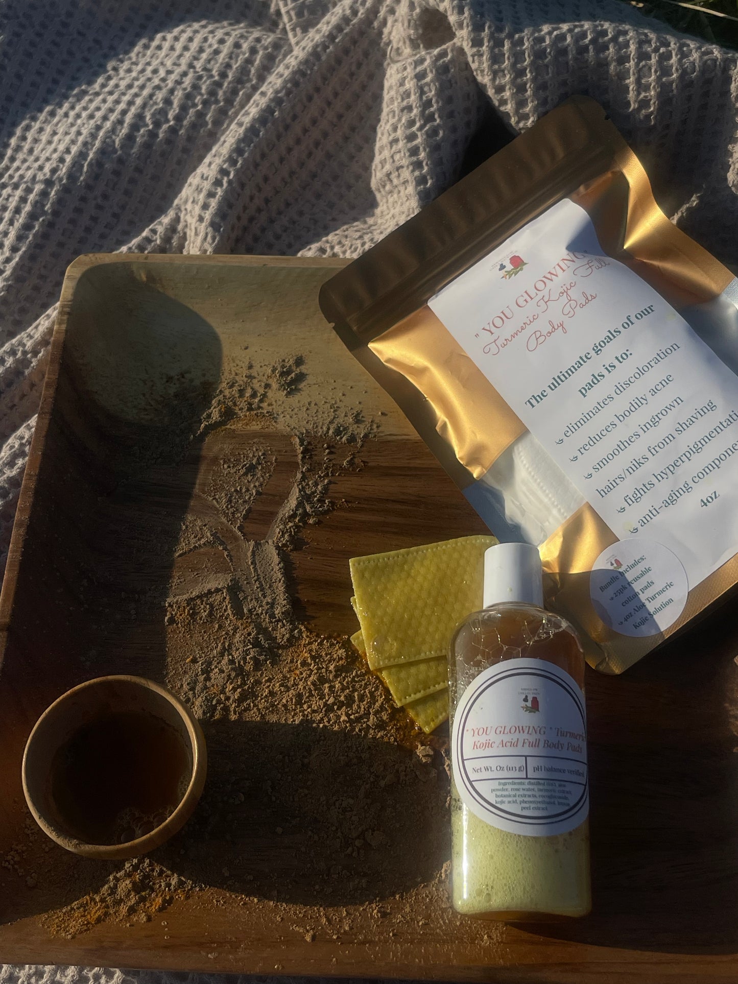 “ YOU GLOWING “ Turmeric Kojic Full Body Pads (25ct)